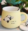 Printed Ceramic Mugs with Lids and Spoons for Kids (400 ml)