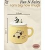 Printed Ceramic Mugs with Lids and Spoons for Kids (400 ml)