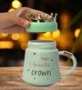 Printed Ceramic Mug with Crown Lid (400 ML)