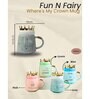 Printed Ceramic Mugs with Crown Lids (Pack of 4, 400 ML)