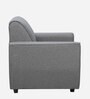 Palermo Fabric 1 Seater Sofa In Steel Grey Colour