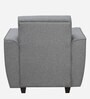 Palermo Fabric 1 Seater Sofa In Steel Grey Colour