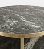 J-Lo Selvara Black Marble Side Table In Matte Finish J-Lo Selvara Black Marble Side Table In Matte Finish