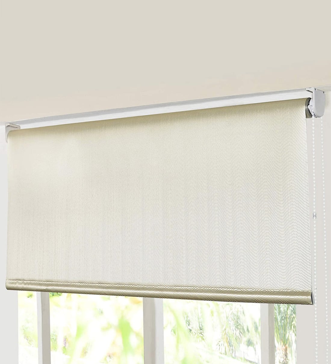 Buy Jacquard Corded Polyester Blackout 84X60 Roller Blind By Deco
