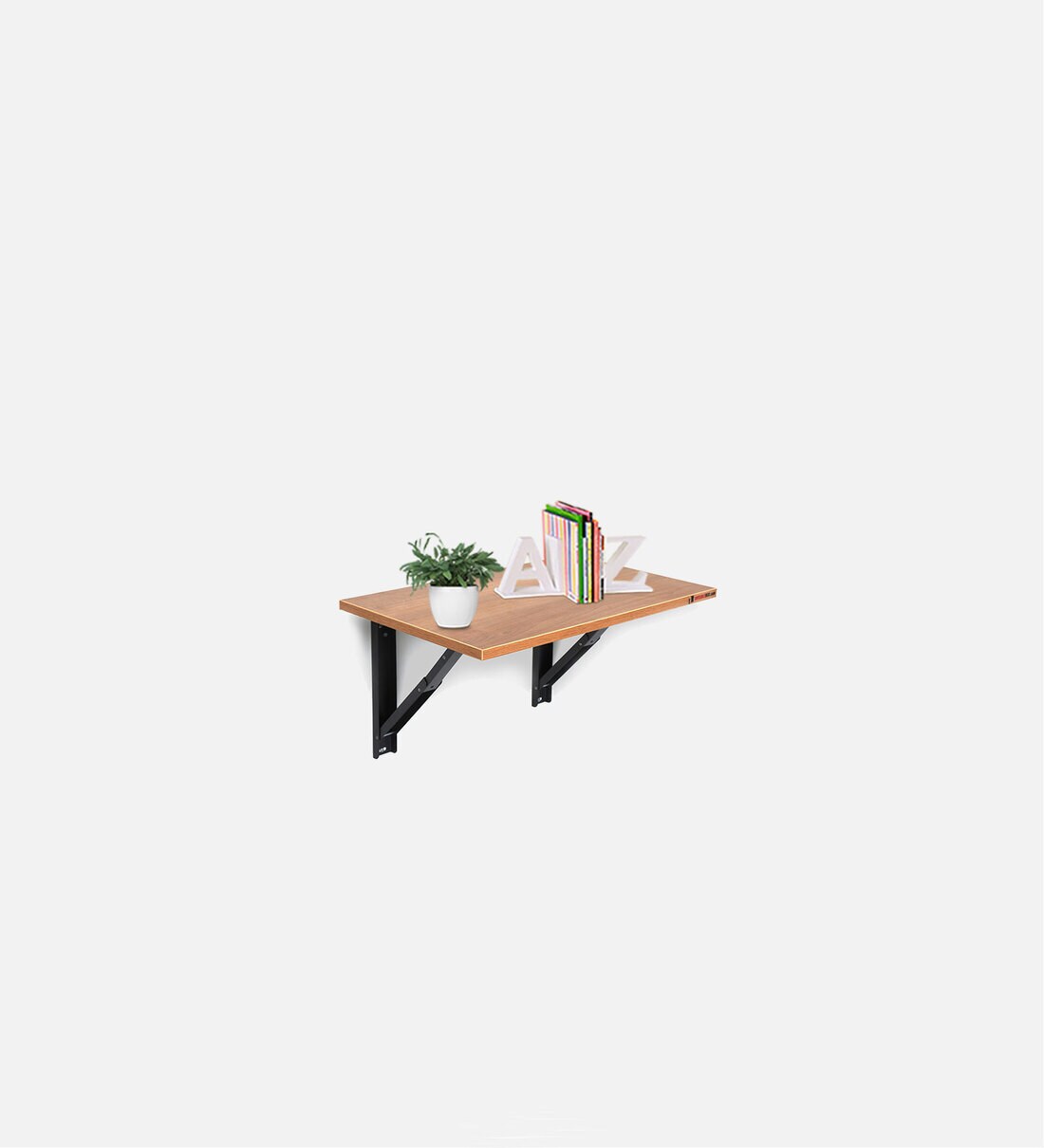 Buy Jason Wall Mounted Table in Desert Walnut Finish Online Wall