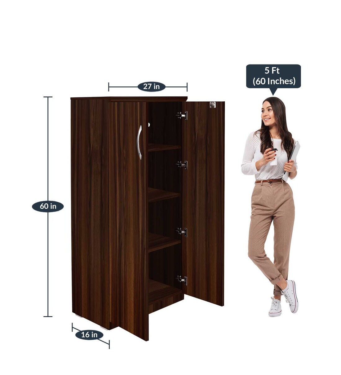 Buy Jasper in Dark Walnut Finish Online Modern and