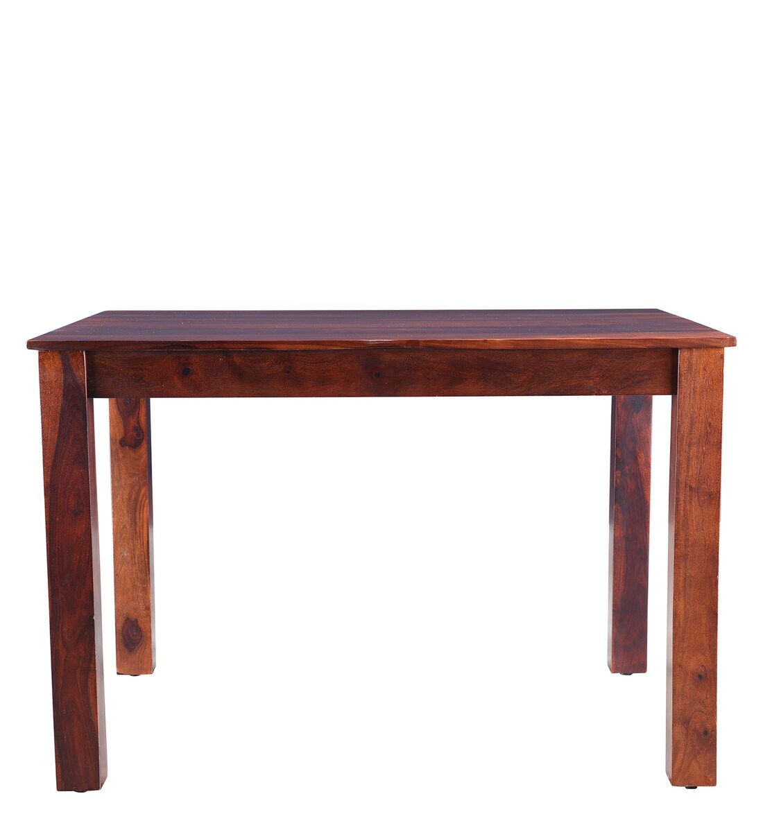 Buy Jaxon Sheesham Wood 4 Seater Large Dining Table in Teak Finish by