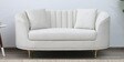 Jacinth Fabric 2 Seater Sofa In Cream Colour