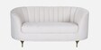 Jacinth Fabric 2 Seater Sofa In Cream Colour