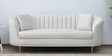 Jacinth Fabric 3 Seater Sofa In Cream Colour