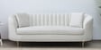 Jacinth Fabric 3 Seater Sofa In Cream Colour