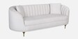 Jacinth Fabric 3 Seater Sofa In Cream Colour