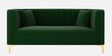 Jack Velvet 2 Seater Sofa Green Colour