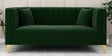Jack Velvet 2 Seater Sofa Green Colour