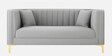 Jack Velvet 2 Seater Sofa Grey Colour