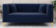 Jack Velvet 2 Seater Sofa Navy Blue Colour