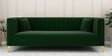 Jack Velvet 3 Seater Sofa In Green Colour