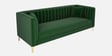 Jack Velvet 3 Seater Sofa In Green Colour