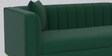 Jack velvet LHS sectional  Sofa in Forest Green  Colour