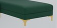 Jack velvet LHS sectional  Sofa in Forest Green  Colour