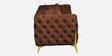 Jaguar Velvet 3 Seater Sofa in Brown Colour
