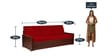 Jair Sofa cum Bed in Brown Colur