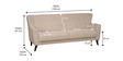 Jamaica 3 Seater Sofa in Beige Colour