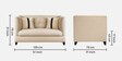 Jasper 2 Seater Sofa Creamy Cashmere Colour