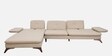 Jauna Fabric RHS Sectional Sofa (3 + Lounger) in Beige Colour