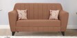 Java Fabric 2 Seater Sofa In Brown Colour