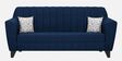 Java Fabric 3 Seater Sofa In Jeans Blue Colour