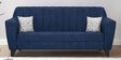 Java Fabric 3 Seater Sofa In Jeans Blue Colour