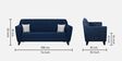 Java Fabric 3 Seater Sofa In Jeans Blue Colour