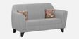 Java Velvet 2 Seater Sofa In Grey Colour