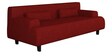 Jay Fabric 3 Seater Sofa in Red Colour