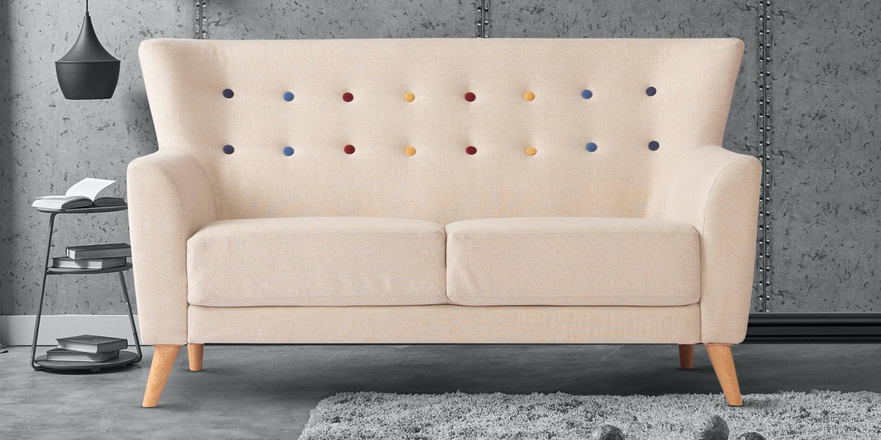 Buy Jamaica 2 Seater Sofa in Beige Colour at 30 OFF by Urban Living