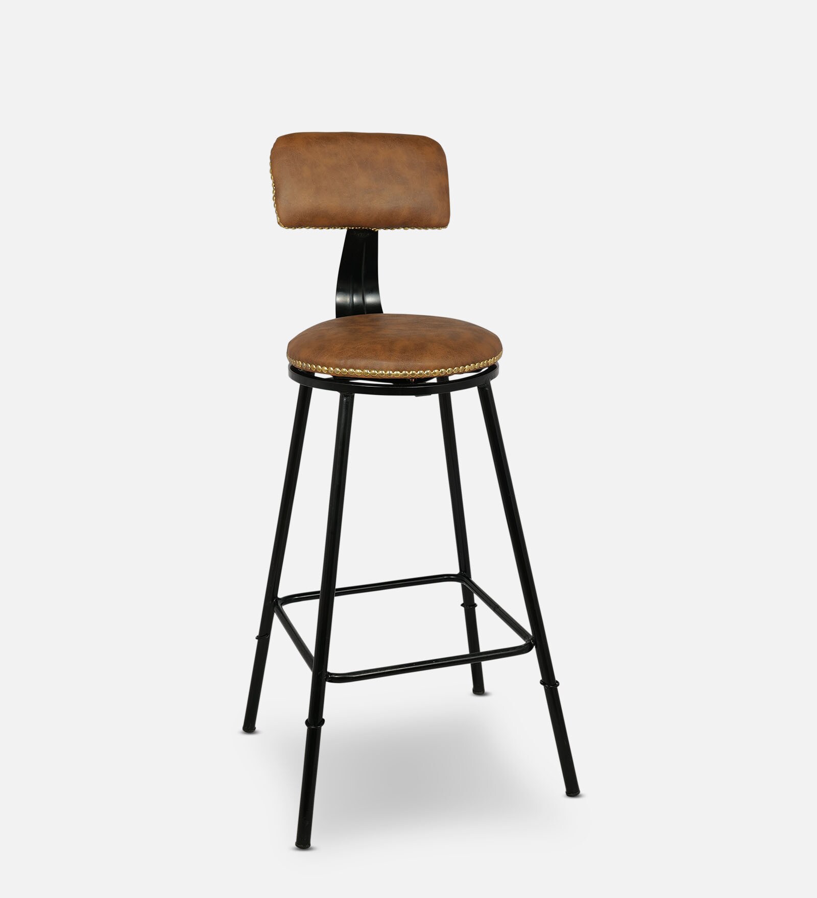 Jack Full Back Barstool in Brown Colour