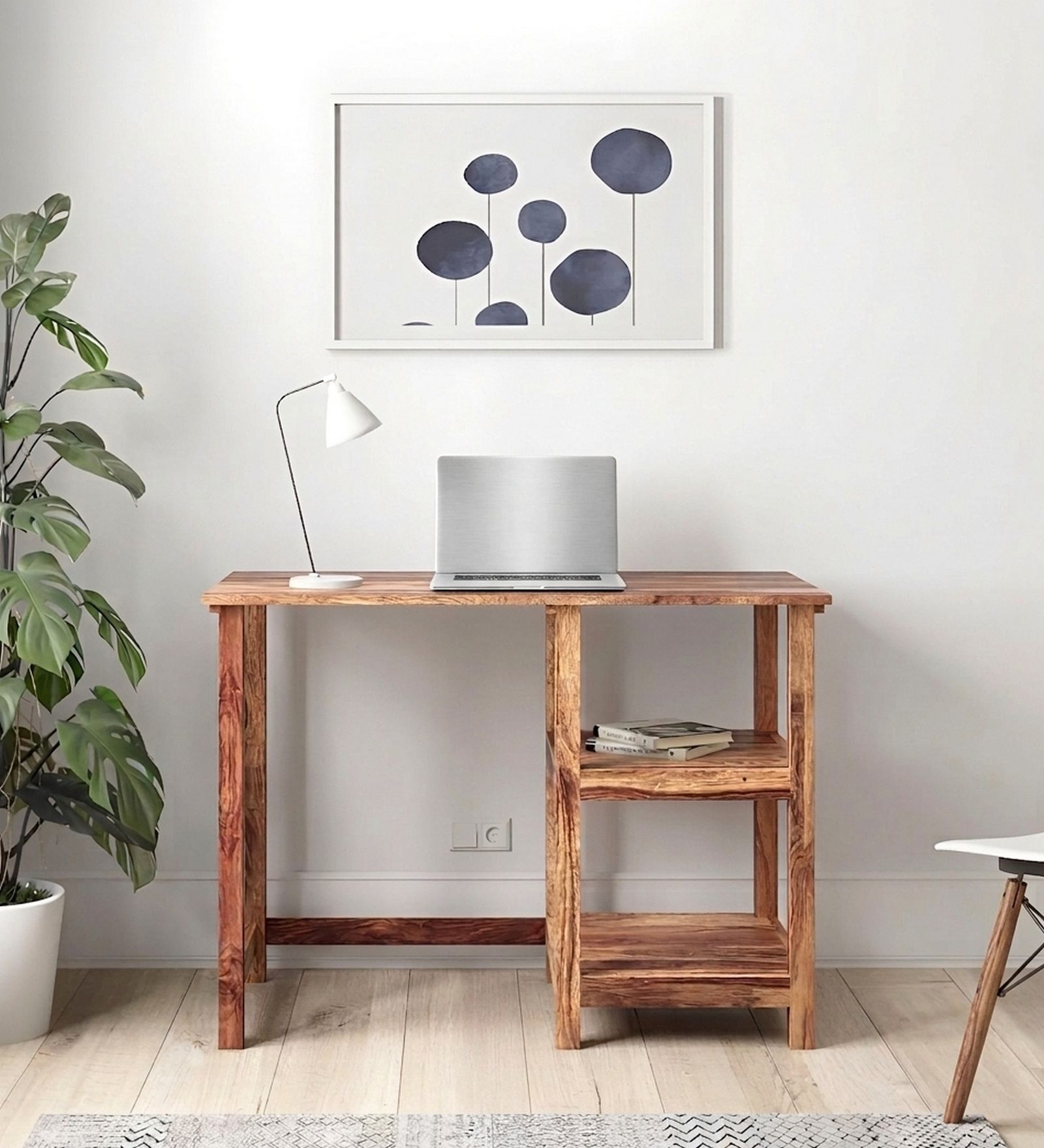 Jackson Writing Table In Natural Teak Finish