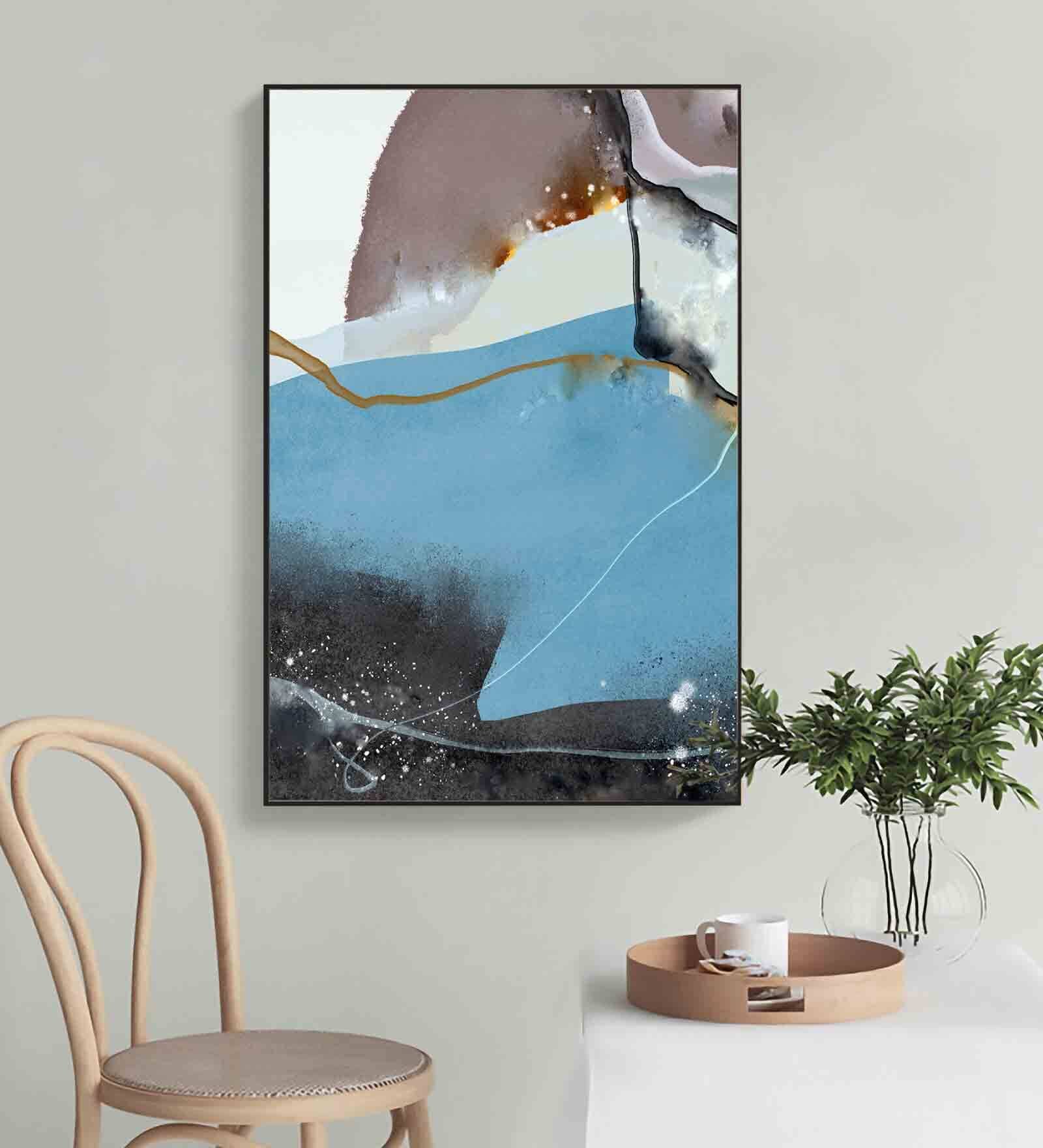 Jade Interior Multicolour Engineered Wood Framed Canvas Wall Painting