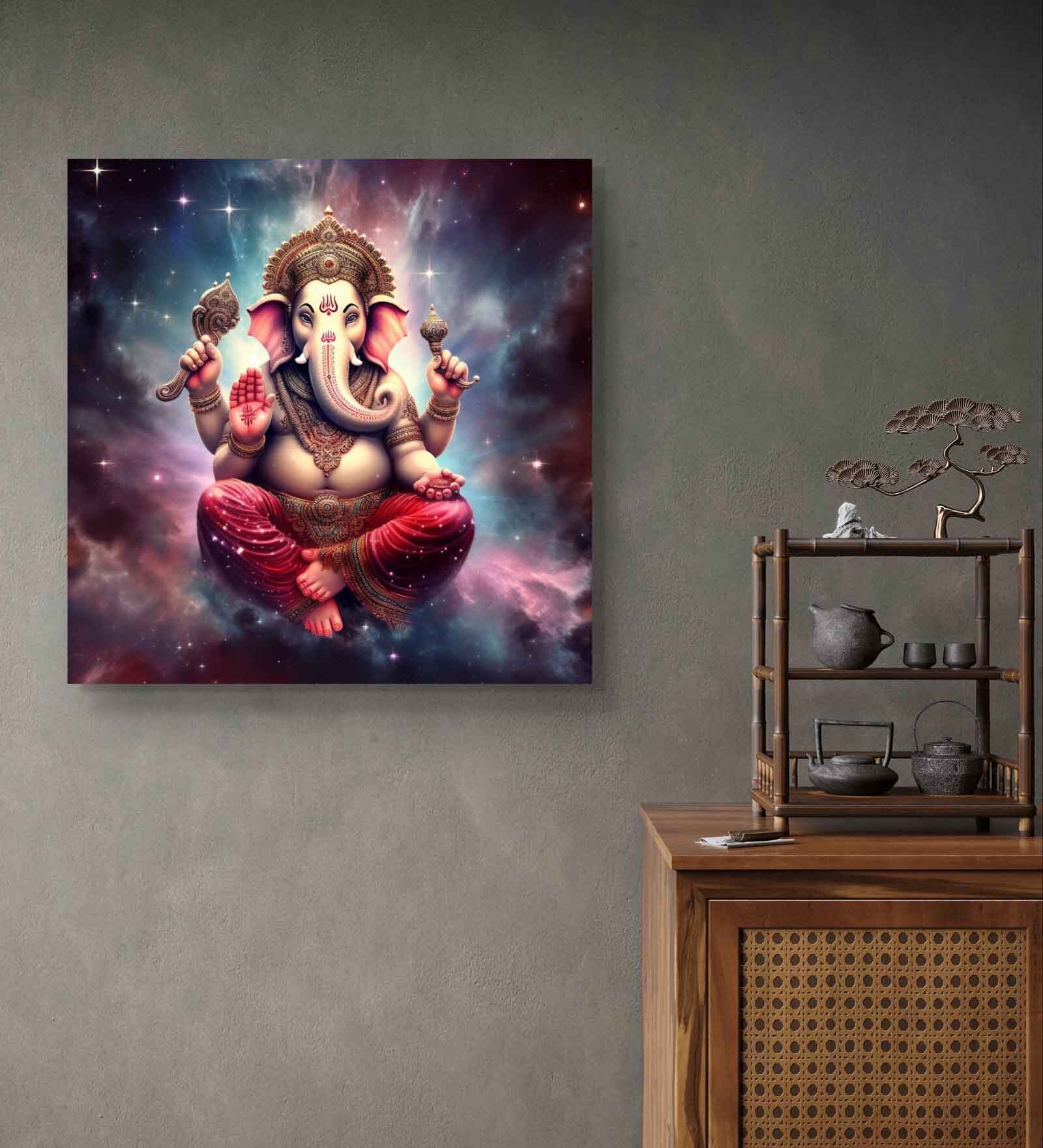 Jai Ganesha Canvas Painting