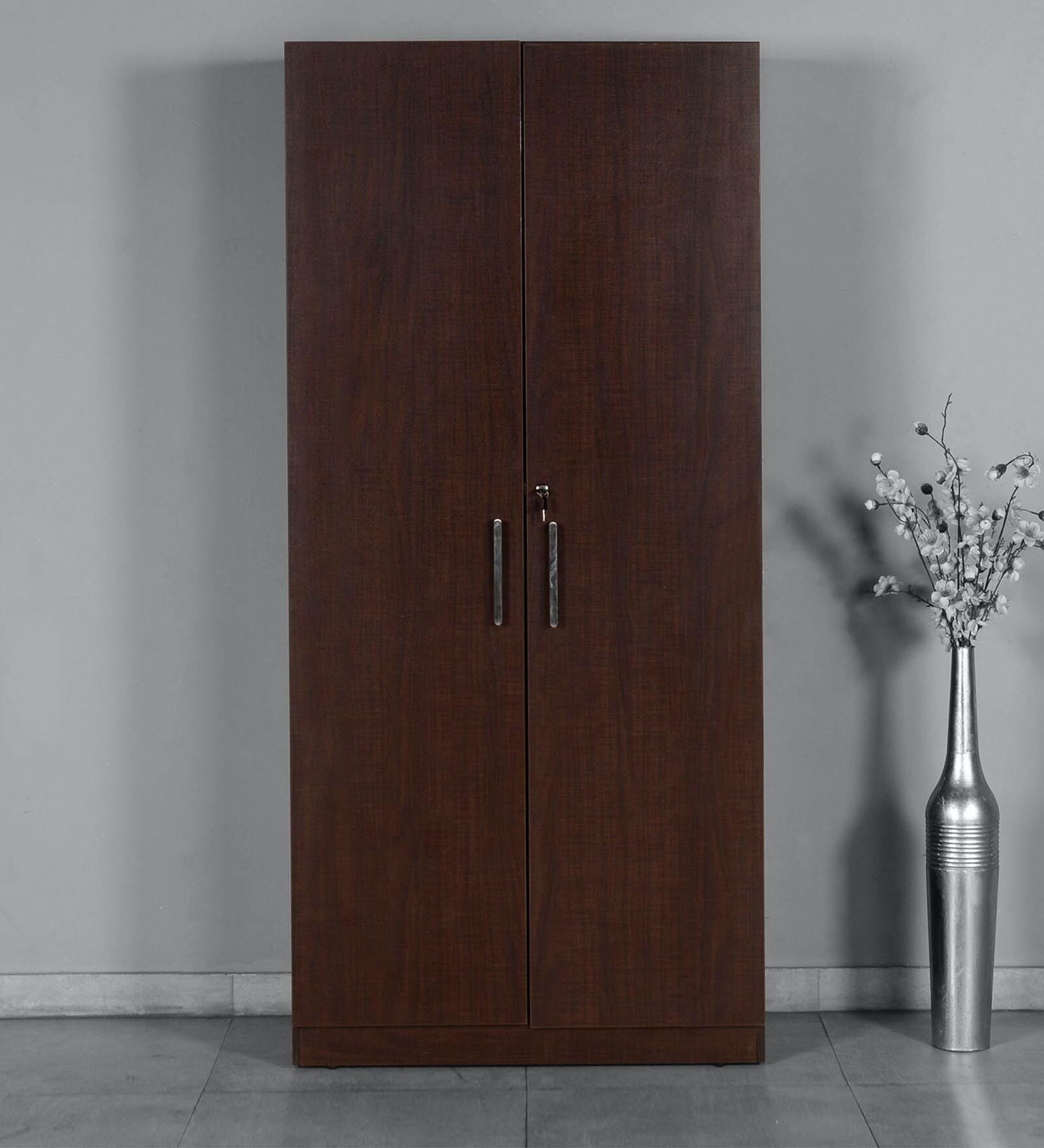 Jaipur 2 Door Wardrobe in Brown Maple Finish