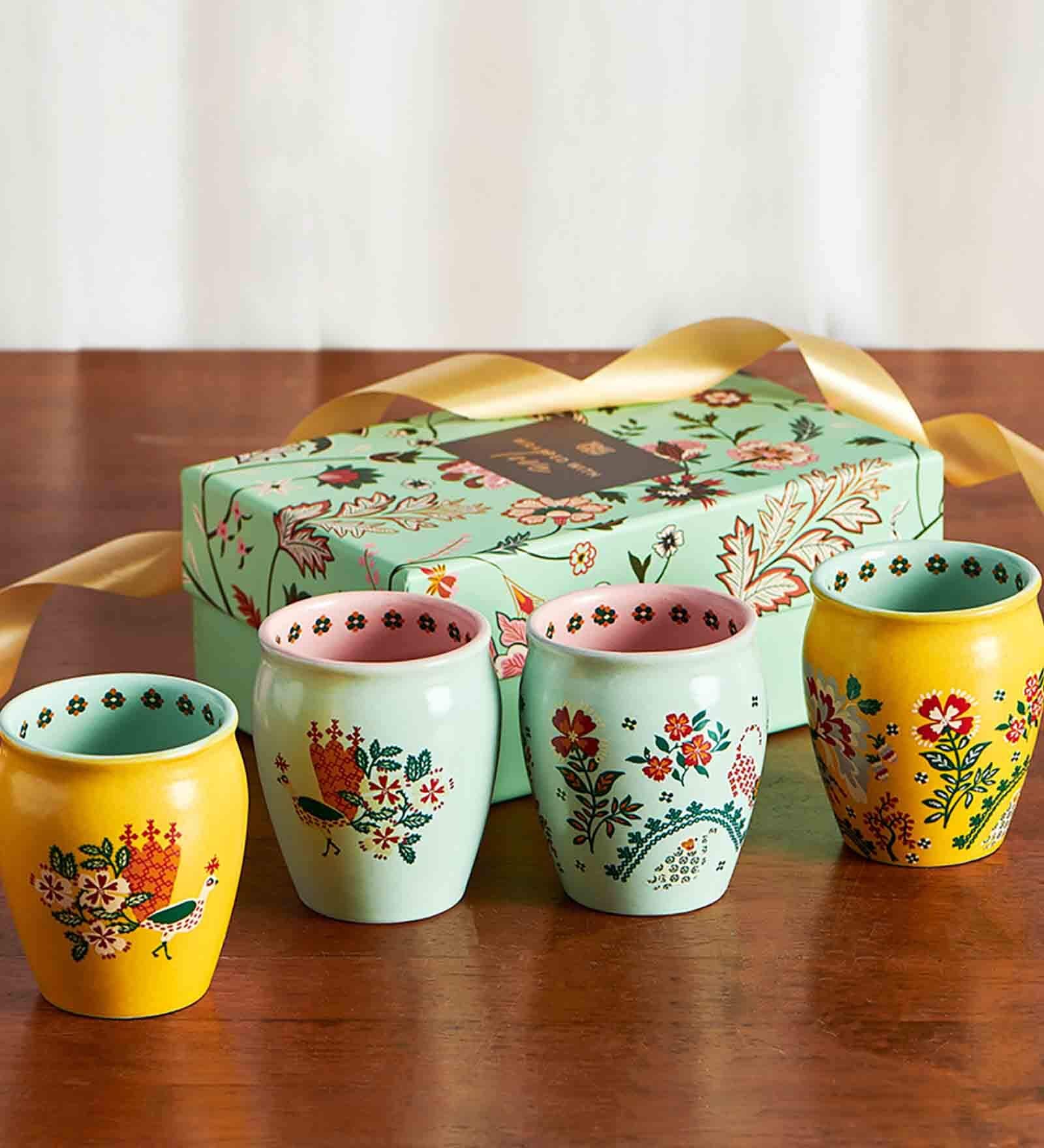 Jaipur Gardens Kulhad Set Of 4 Gift Set