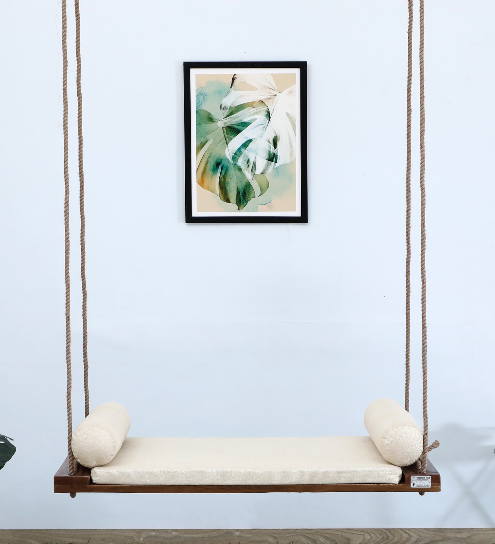 Jairi Solid Wood Swing in Walnut Finish