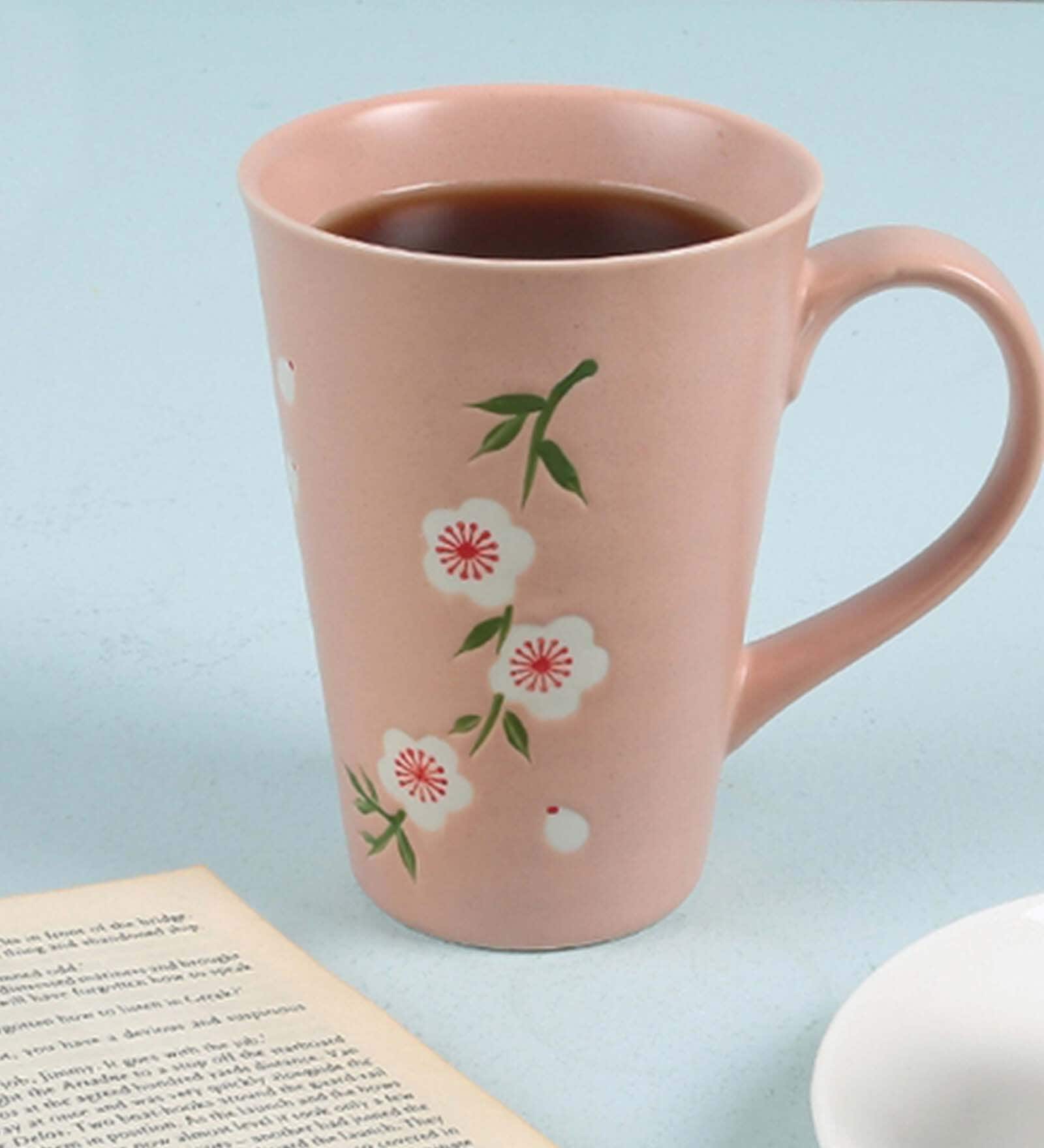 Japanese Blossom 500ml Pink Coffee Mug
