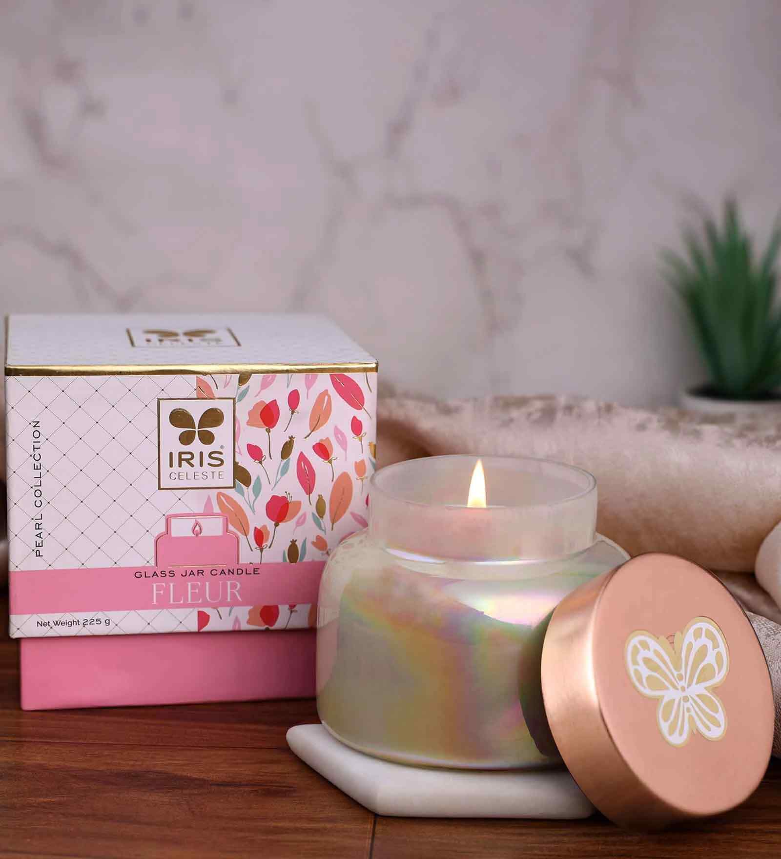 Jar Candle Fragrance Fleur Pearl Collectio- 225g