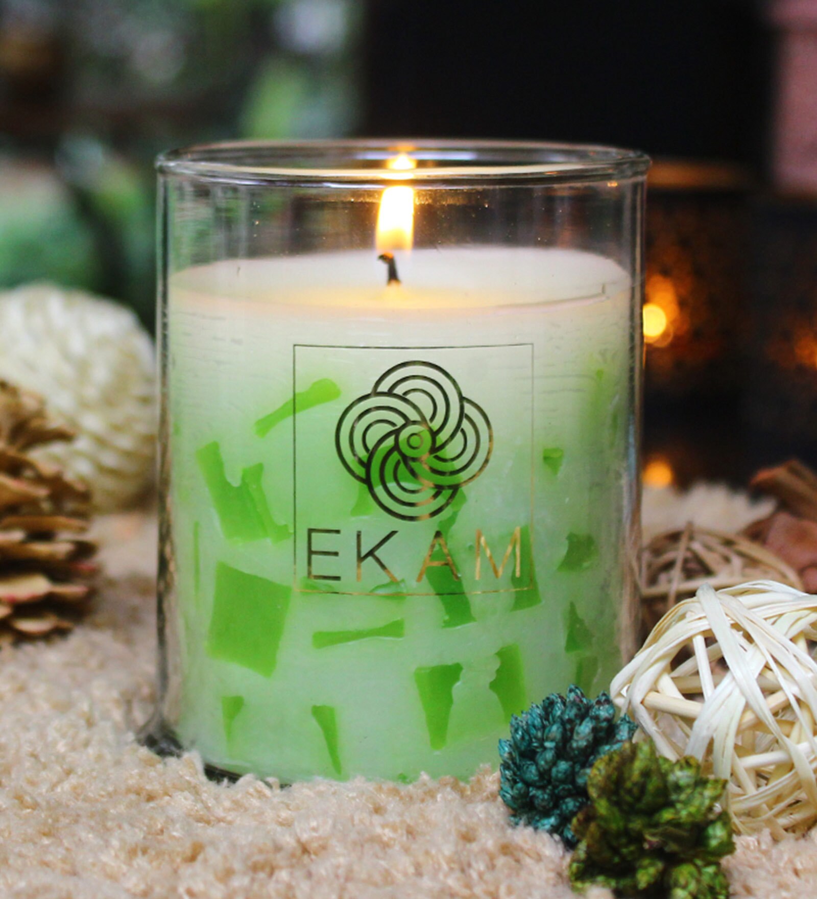 Buy Jasmine Aroma Scented Candle by Ekam Online Scented Candles