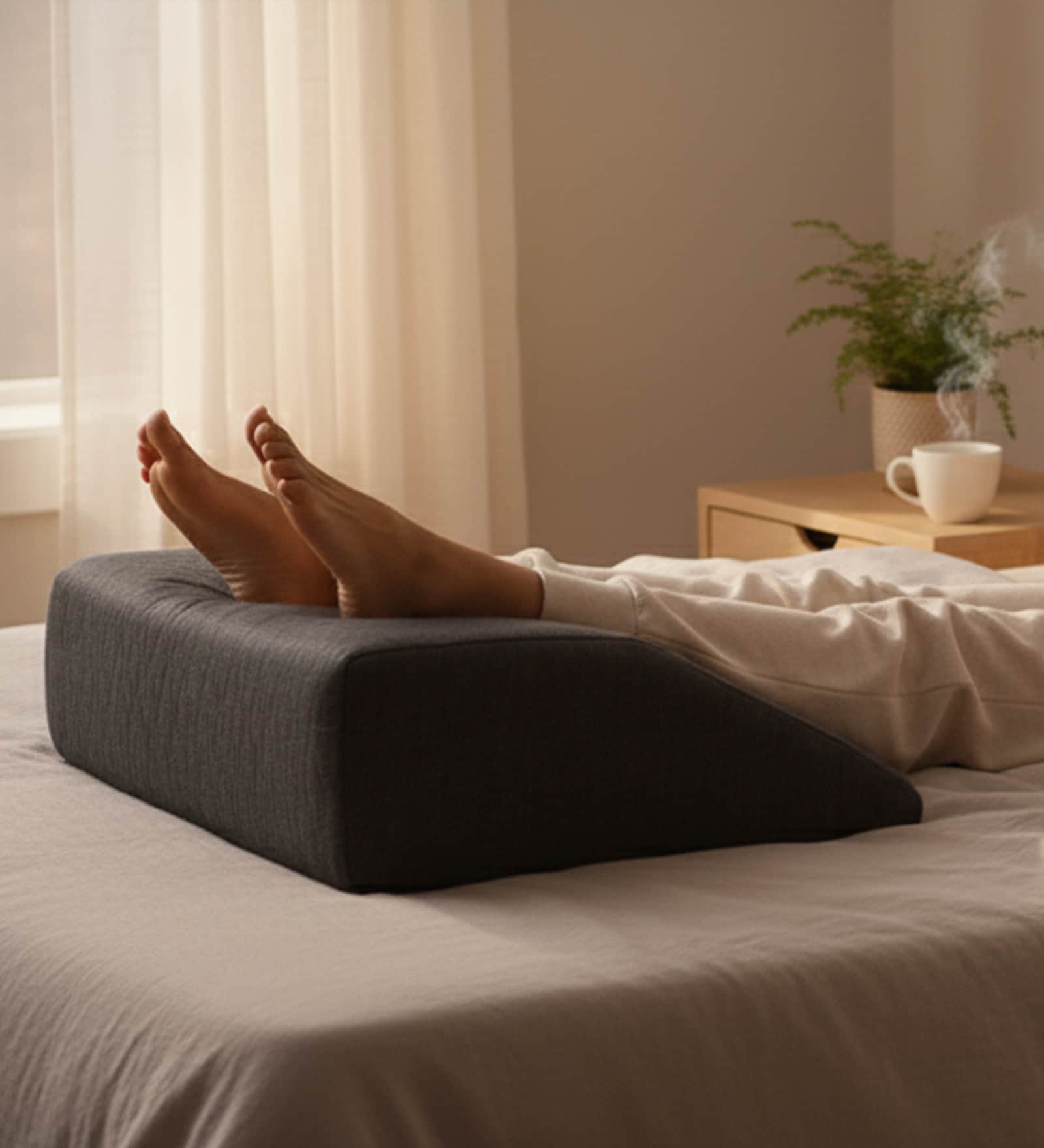 Jasmine Pain Relief (24 X 21) HR Foam & Memory Foam Wedge Pillow