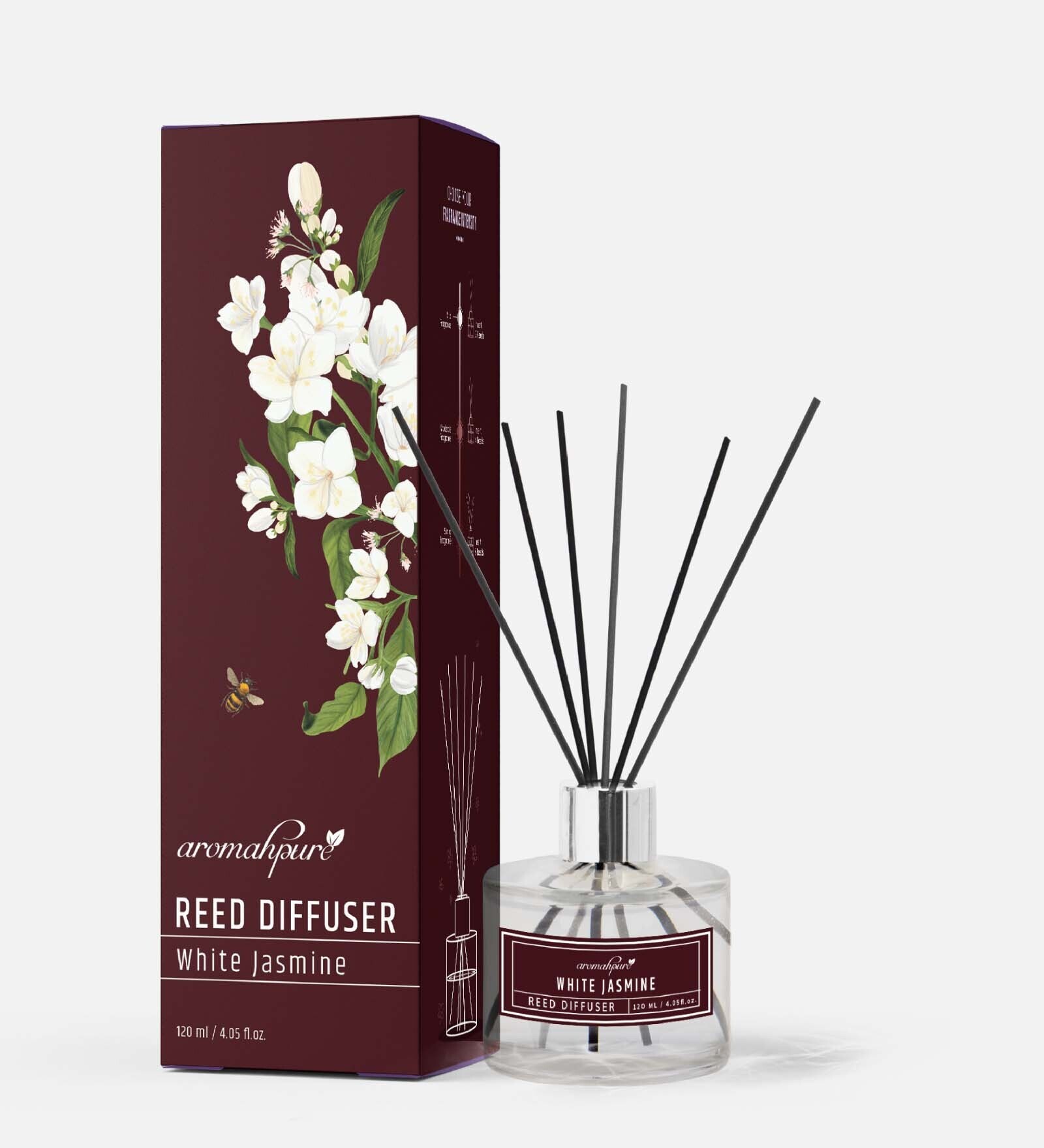 Jasmine Reed Diffuser With 6 Fiber Reed Sticks