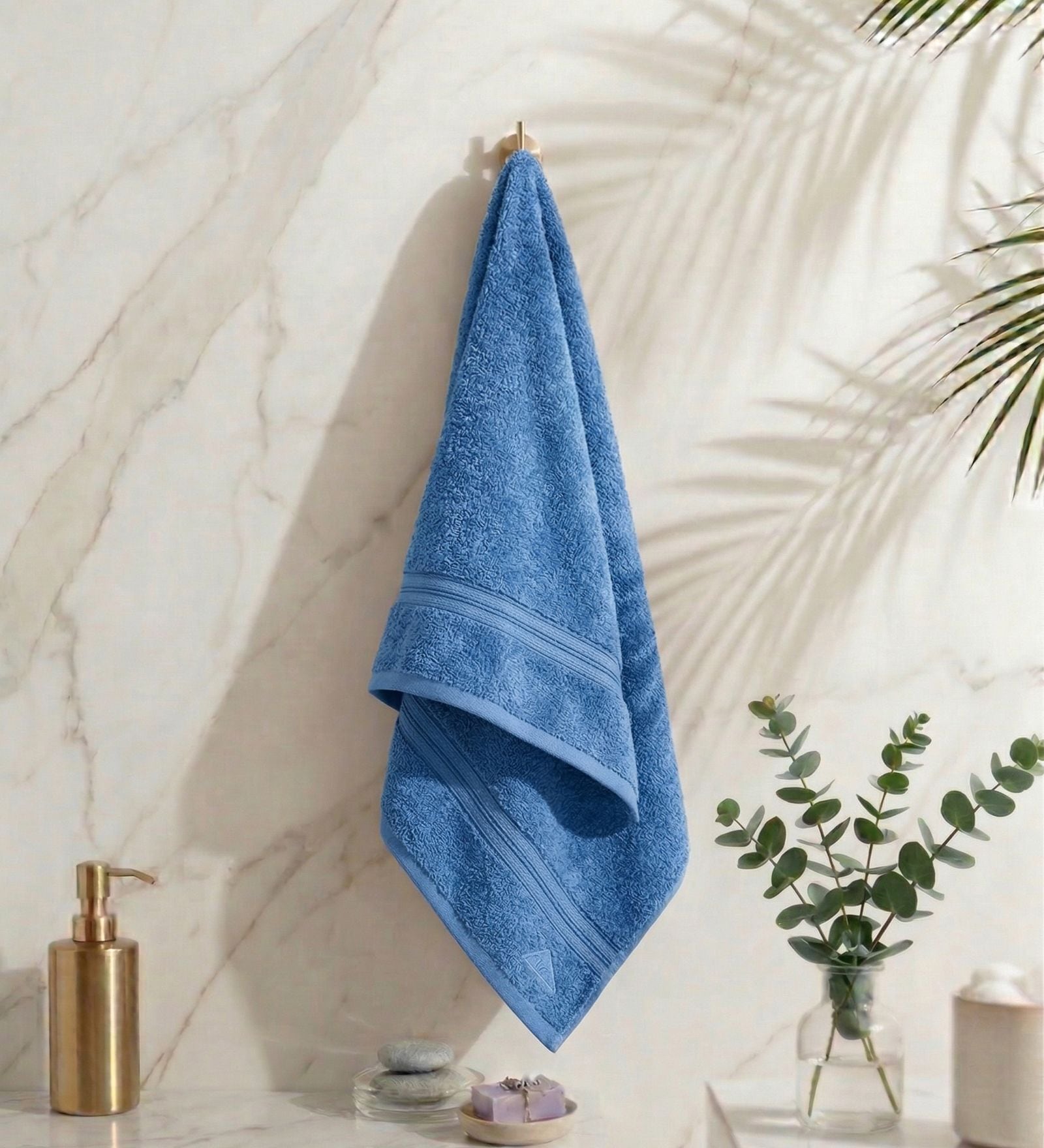 Jasper Boy Blue Cotton 400 GSM Bath Towel