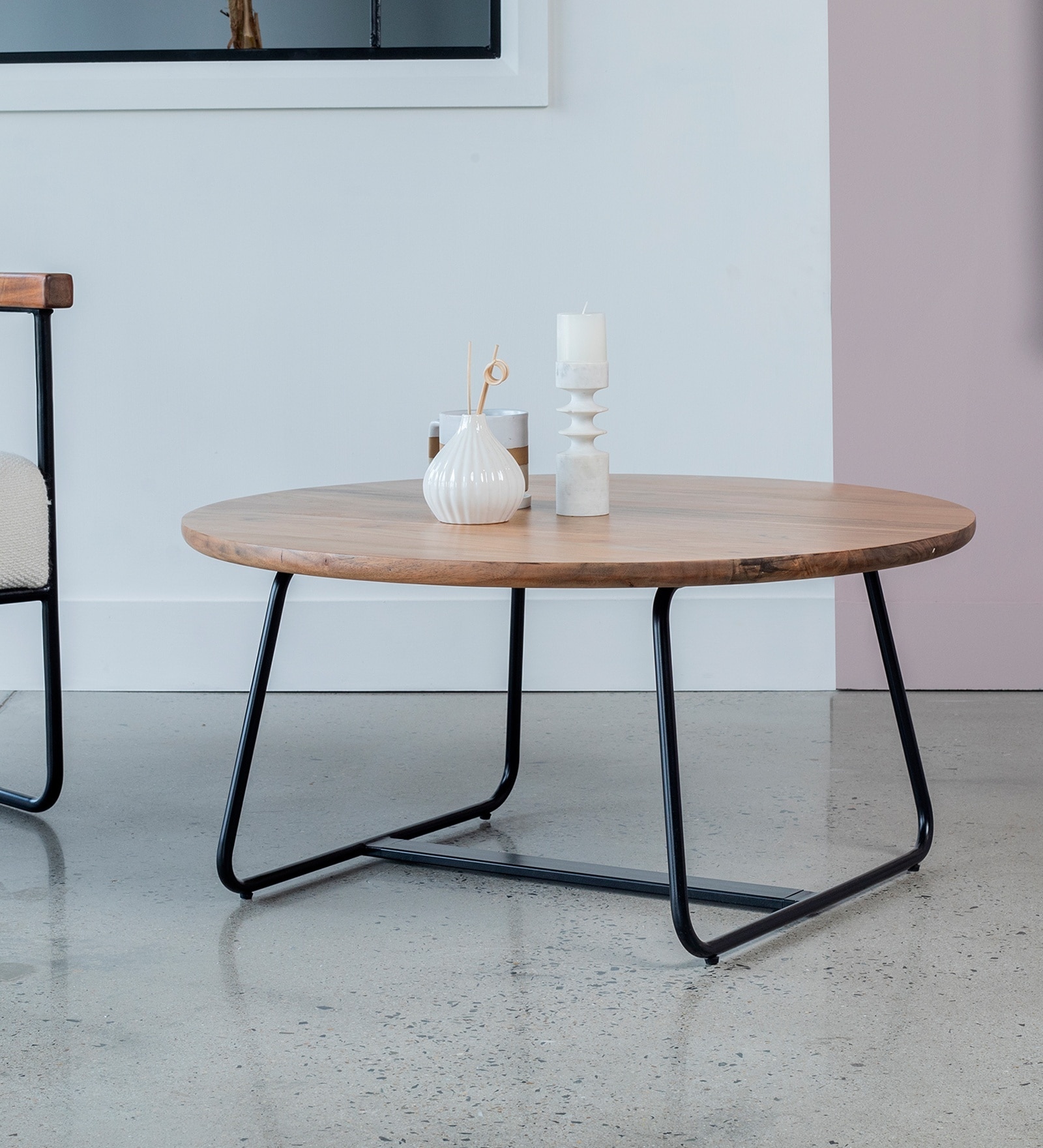 Jasper Wood Top Coffee Table In  Dual Finish